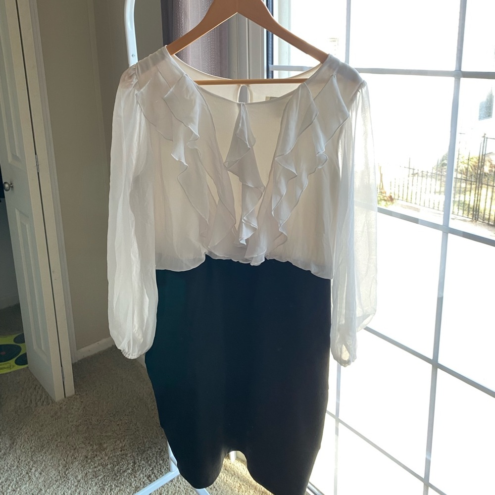 Enfocus studio 2000’s vibes flowytop bandage skirt business casual dress size 12